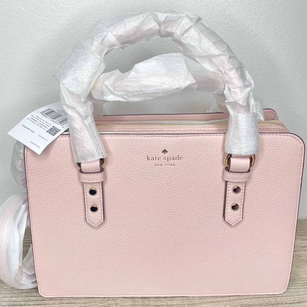 Kate Spade Mulberry Lise Street Satchel, Leather, Rose Smoke (Pink), NWT.